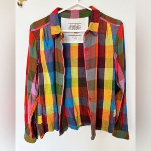 Ace & Jig Rainbow Plaid Button-Up Shirt